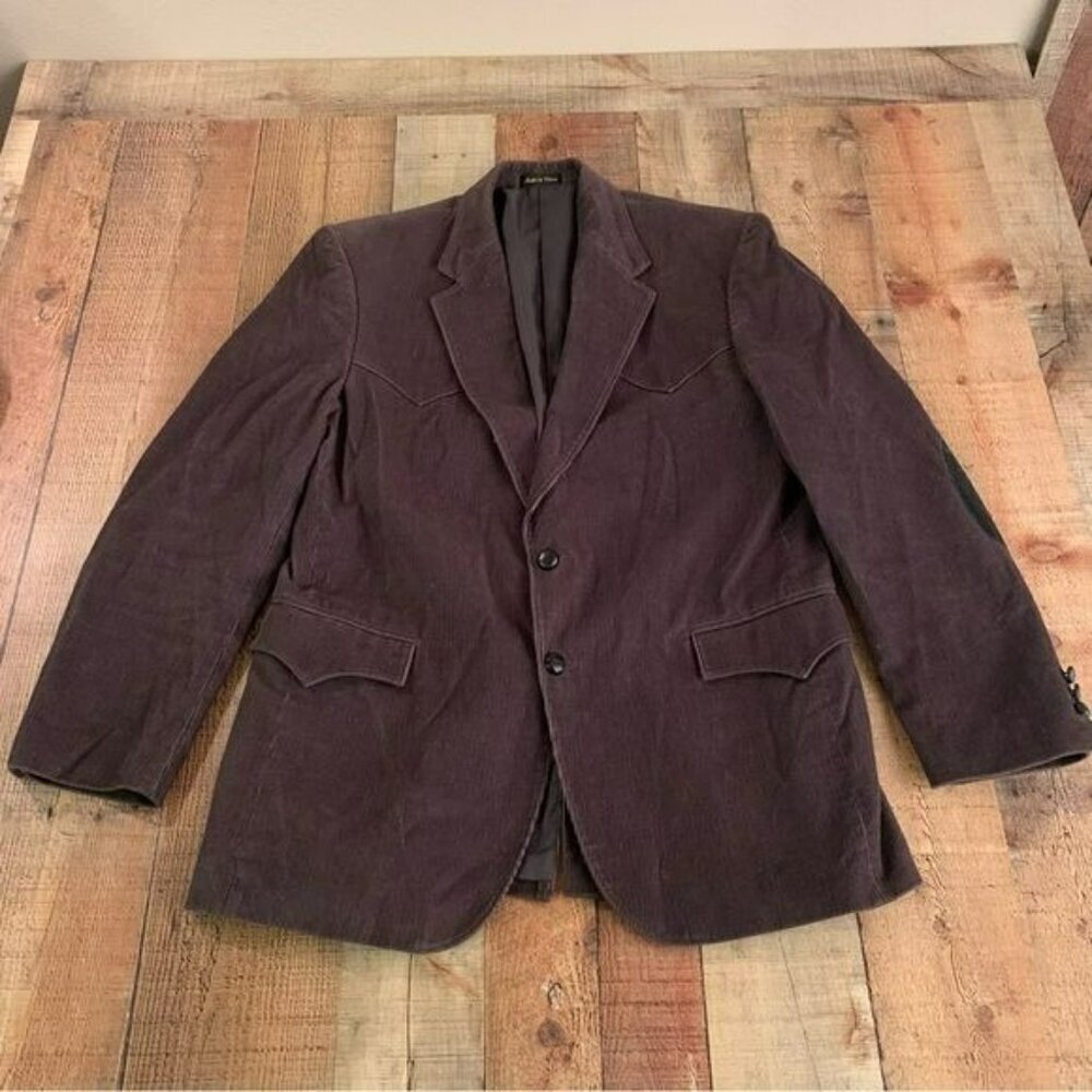 Circle S Brown western corduroy suit jacket blazer men’s 42R
